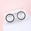 Estuche para Lentes de Contacto de Dibujos Animados de Alta Apariencia, Diseño Sencillo para Estudiantes y Chicas, Caja de Cuidado para Viajes, Caja Compañera Portátil