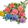 Impresión 3D 2 Rosas Rama única Escena de boda Diseño Camino de arco Flor de guía Arreglo floral Atrezzo de fotografía Diseño Ramo
