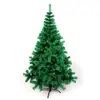 Procesamiento de decoración navideña personalizada 1.2/1.5/1.8/2.1 metros trípode de hierro encriptación PVC verde árbol de Navidad de simulación