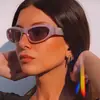 Gafas de Sol Cyberpunk Europeas y Americanas Y2K Sexy Elegantes Futuristas Estilo Callejero Gafas de Sol de Gama Alta Estilo Milenio