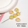 Fios de Contas Pintados à Mão, Acessórios de Contas Soltas Feitos à Mão, Joias Feitas à Mão, Pulseiras, Colares, Correntes para Celular Multicores DIY Feitos à Mão, Divertido