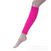 Multicolor opcional al por mayor de fábrica color brillante fluorescente lana pierna tejida cubierta para pierna calcetines apilados cubierta para pierna de bota