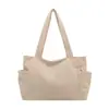 Bolso de mano de pana para mujer, gran capacidad, nuevo estilo verano 2026, bolso de hombro moderno y casual, adecuado para ir al trabajo