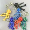 Esqueleto astronauta 3D transfronterizo con articulaciones móviles, juguete creativo de Halloween, juguete para aliviar el estrés, llavero