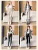 Leggings acanalados de cintura alta para mujer, nuevo estilo otoño e invierno 2026, talla grande, color liso, pantalón interior cálido