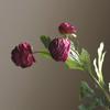 Estilo europeu pastoral americano flor artificial flor de seda flor artificial floral decorativo pintura a óleo floral multicamada pequeno Lótus Orvalho