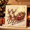 Pintura de Diamantes Navideña Transfronteriza DIY Pintura de Perlas Pintura de Diamantes de Papá Noel para el Día del Maestro y Navidad
