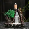 Queimador de incenso de refluxo de resina criativo direto da fábrica atacado paisagem Zen incenso de refluxo ornamentos para casa queimador de incenso pequeno transfronteiriço