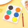 Juego de pastel de acuarela en polvo sólido de 6 colores exclusivo transfronterizo para niños, juego de pastel de acuarela en polvo con pigmento de color, gouache, bolsa de opp