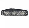 Cinturón elástico con incrustaciones de diamantes de imitación para mujer, estilo coreano, moderno, combinable con todo, con flores y cristales.