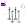 F136 pin de titanio labio clavo aretes de bola Amazon venta caliente transfronteriza aleación de titanio G23 joyería para perforación clavo para hueso de la oreja