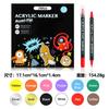 Rotulador acrílico gouache de doble punta de Amazon, resistente al agua, para pintar zapatos con pigmentos, ideal para grafitis de cerámica.