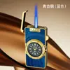 Encendedor Creativo de Reloj de Cuarzo, Encendedor Funcional Recargable de Llama Azul Directa, Encendedor de Cigarrillos, Encendedor a Prueba de Viento para Exteriores