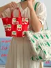 Estilo Ins Corea del Sur Bolso Impermeable Bolsa de Playa Lonchera Bolsa para el Almuerzo Lindo Estampado Tridimensional Bolso de Hombro