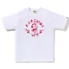 2026 Nova Marca da Moda Cabeça de Macaco Resistente Manga Curta Caimento Solto Camiseta para Casal Estudante para Homens e Mulheres