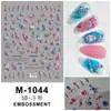 Pegatinas de Uñas con Relieve Mariposa Estilo Nacional Dibujos Animados Navidad Florales Pegatinas para Uñas de Niños Diario Funda de Teléfono Móvil Maquillaje DIY