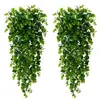 Flores Artificiais Transfronteiriças Eucalipto Pendurado na Parede Samambaias Artificiais Penduradas Cipós Plantas Verdes Penduradas