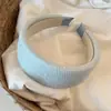 Diadema vintage estilo Hong Kong con lentejuelas, corona alta estilo clásico, diadema para lavarse la cara para mujer, diadema de esponja engrosada, accesorio para el cabello