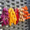 Simulación Chile Falso Ajo Maíz Decoración Verdura Xiang Cocina Sichuan Cuerda Colgante Accesorios Decoraciones para Restaurante de Barbacoa Casa de Campo Olla Caliente