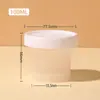 Taza de crema de moda para té frío, extracto seco, taza para pudín de yogur, gelatina, leche de doble piel, taza para helado, mousse, taza de postre, vaso de plástico