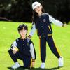 Uniformes de Escuela Primaria y Secundaria, Uniformes de Jardín de Infancia, Conjunto de Tres Piezas para Juegos de Primavera y Otoño, Uniformes de Clase para Niños, Trajes Azules de Manga Corta para Verano
