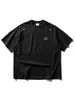 Camiseta Masculina Manga Curta Patchwork Bordada Street Hip-Hop Nanxia Marca Tendência Casual Versátil para Casais