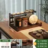 Escritorio Pequeño Nuevo Juego de Té Estilo Chino Olla de Arcilla Púrpura Estante de Almacenamiento Adorno Estante para Colocar Té Gabinete de Almacenamiento