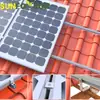 Telhado de Telha Cerâmica Painel Fotovoltaico Fixo Instalação Suporte de Liga de Alumínio Kit de Suporte com Gancho de Aço Inoxidável