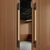 Manija de Puerta de Vidrio Gruesa Simple de Acero Inoxidable, Manija de Puerta de Madera Maciza para Puertas Correderas, Manija de Puerta para Tienda y Sala de Conferencias