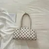 2026 Nuevo Bolso de Bolos Personalizado Estilo Coreano Fresco y Sencillo con Lunares Bolso de Mano Dulce de Alto Valor Bolso de Hombro para Debajo del Brazo