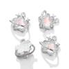 Nuevo colgante de aleación de estrella de cinco puntas con forma de luna y diamante, con baño UV, para pulsera, collar y accesorios colgantes