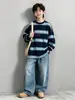 Nueva colección de otoño: Camiseta de manga larga para niños, top a rayas infantil, camiseta casual elegante y versátil
