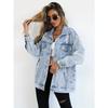 Chaqueta de Mezclilla Europea y Americana Transfronteriza con Agujeros 2026 Estilo Callejero Nueva Moda Tendencia Moda Vaquera Sitio Independiente para Mujeres