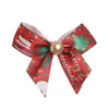 Cinta de estilo navideño transfronteriza moño hecho a mano accesorios semiacabados tocados estampados accesorios para el cabello accesorios para zapatos y sombreros