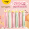 Goma de borrar retráctil Yimulin 082 con forma de manzana y pera que cambia de color para estudiantes y uso de oficina