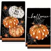 Venta Caliente Transfronteriza Halloween Cocina Plato Deseo Toalla Atmósfera Festiva Decorativa Regalo Toalla Mesa de Comedor Toalla Absorbente Venta al por Mayor