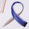 Apoya una generación de cabello] peluca de color teñido de oreja colgante, clip individual resaltado, cabello largo lacio teñido, extensión de cabello de seda de alta temperatura