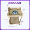 Máquina de mahjong Miou mesa de té pequeña portavasos mesa de mahjong totalmente automática accesorios estante de té poner mesa de máquina de tazas mesa de té de cáñamo