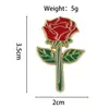 Broche de Flor de Rosa y Tulipán Transfronterizo Versátil Metal para Ropa de Niña Corsage Insignia de Joyería Pequeña Fresca Accesorios
