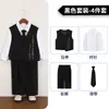 Traje de Niño Otoño e Invierno Nuevo Estilo Chino Chaleco Estampado Chaqueta de Traje Pequeño para Niño Traje Formal para Padrino Traje de Presentación