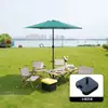 Guarda-sol de Exterior, Guarda-sol de Pátio, Guarda-sol de Sol, Guarda-sol de Barraca de Camping, Guarda-sol de Coluna Central para Proteção Solar de Jardim, Guarda-sol de Praia de Lazer com Manivela