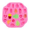 Molde de silicona para paleta de caramelo, helado, coche, dona, papas fritas, fondant, pastel, chocolate, modelado