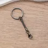 Corrente Cobra Circular Plana de 25mm com Fecho Lagosta 303, Corrente Cobra Banhada a Ouro e Prata com Pingente Chaveiro