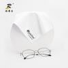 Paño de microfibra blanco para gafas, tamaño personalizado, para limpiar gafas, para teléfono móvil, con impresión personalizada a color.