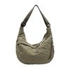 Bolsa transversal de grande capacidade para viagem casual feminina, bolsa de ombro simples com estampa de losangos, moderna e portátil, para comércio exterior