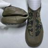 Zapatos Jiefang Slip-On Suela de Goma Zapatos de Seguridad para Hombres y Mujeres Caña Alta Goma Suela Blanda Entrenamiento Militar Zapatos de Lona Camuflaje Transpirables