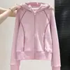 Cardigan Suéter com Capuz Listrado Color Block Estilo Coreano para Mulheres 2026 Novo Primavera/Outono Cintura Cropped Pequena Pessoa Jaqueta Casual Top
