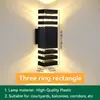 Lámpara de Pared para Exteriores con Doble Cabezal para Iluminación hacia Arriba y hacia Abajo, Resistente al Agua y a la Humedad, Certificada Cb, Exclusivamente para Suministro Transfronterizo, Adecuada para Iluminación de Pared Exterior de Patio