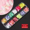 60 Tipos de Decoraciones para Uñas, Caja Larga de Tiras con Remaches Deslumbrantes de Forma Irregular, Accesorios para Uñas de Aleación Marquise con Perlas al por Mayor