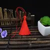 Fleco Rojo con Borlas Material Hecho a Mano para DIY Broche Hanfu Estilo Antiguo Adorno Colgante Cortina de Linterna Colgante para Coche Fleco con Borlas